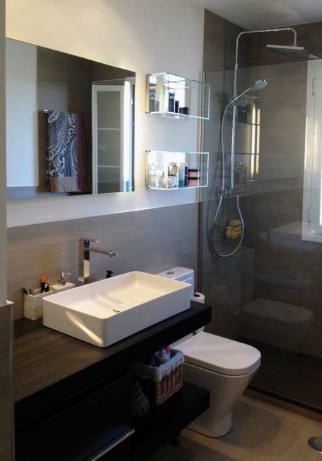 Baño-mampara
